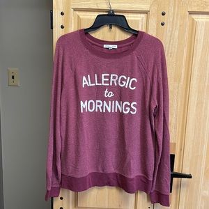 Allergic to mornings tee